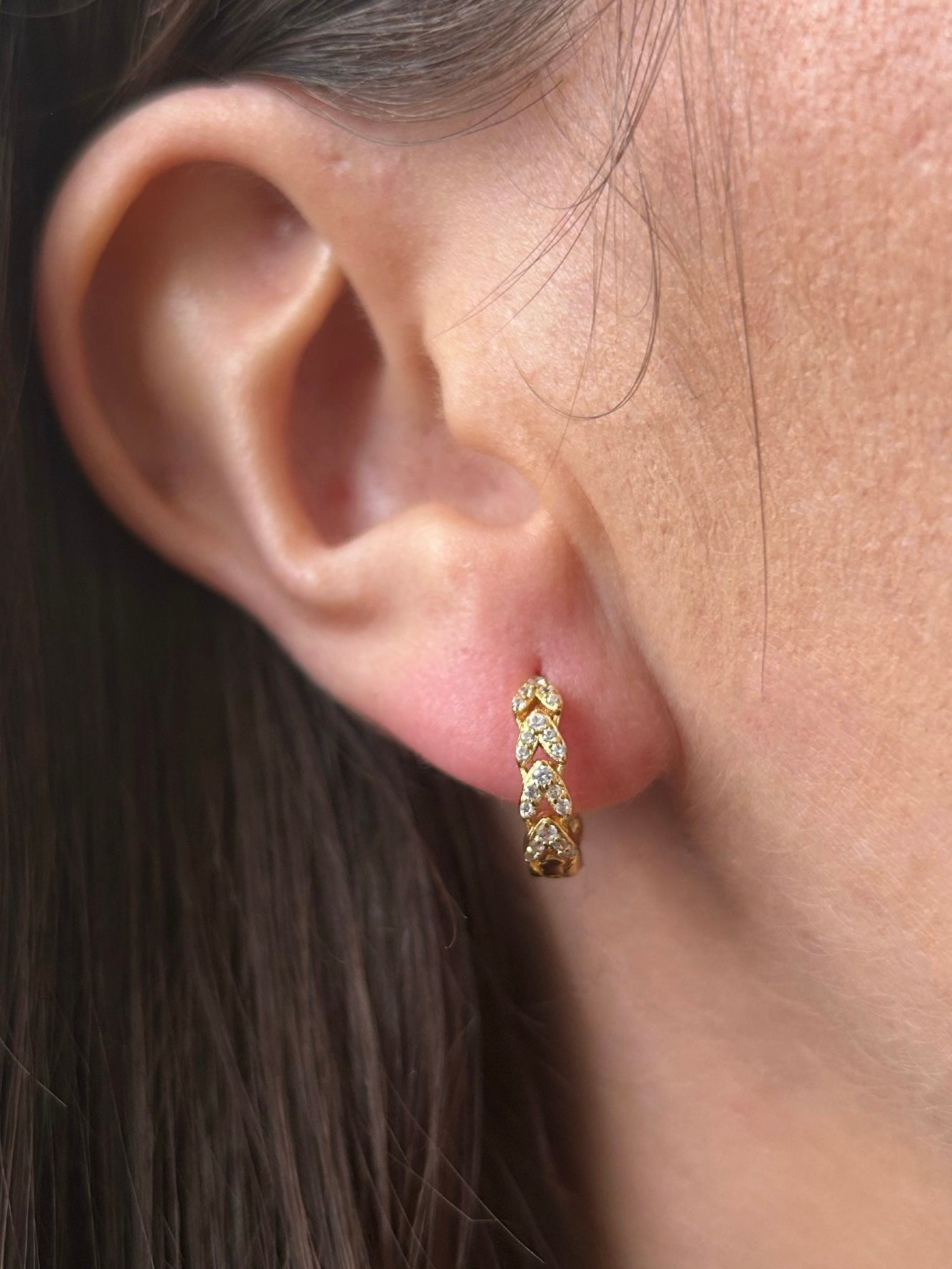 Freya Huggie Hoop Earrings