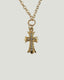 Roma Cross CZ Gold Necklace