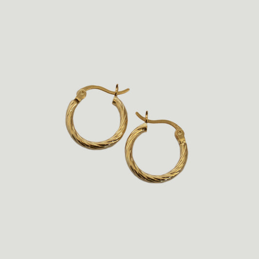 Corda Huggie Hoop Earrings - Gemzis