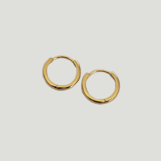 Essentials Mini Gold Huggie Hoop Earrings - Gemzis
