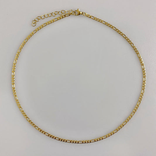 Figaro Chain 3MM Necklace - Gemzis