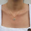 Frosted Custom Initial Necklace - Gemzis