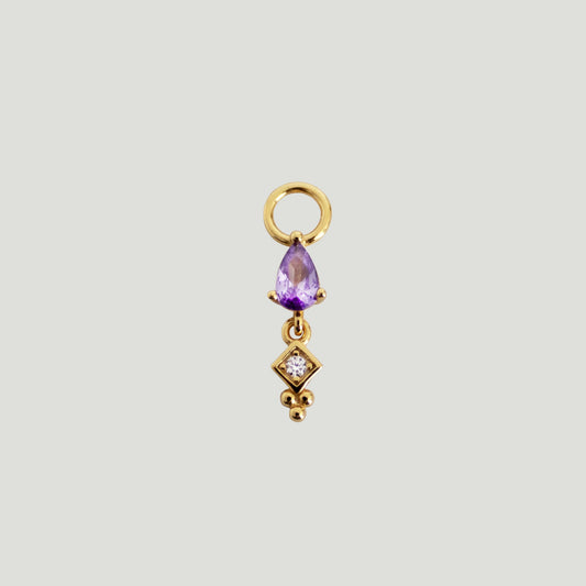 Penelope Gemstone Drop Ear Charm - Gemzis