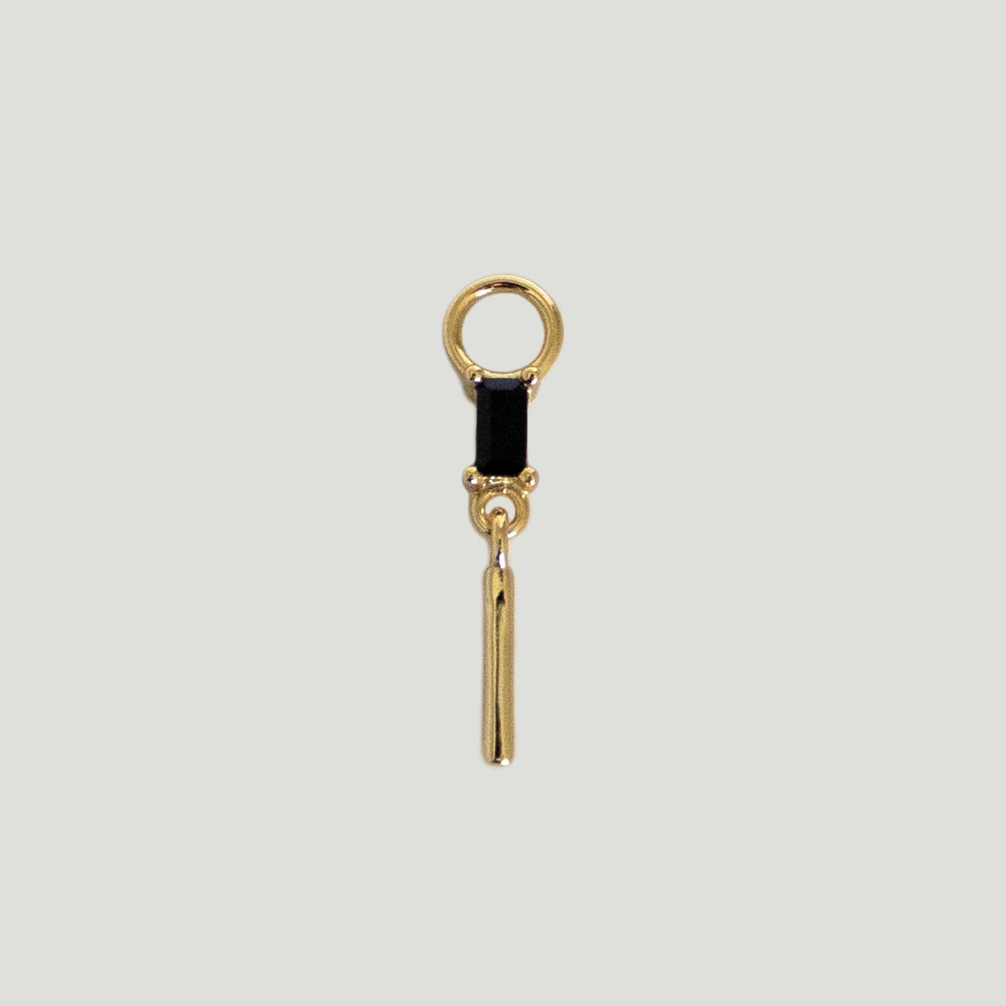 Slim Baguette Bar Drop Ear Charm - Gemzis