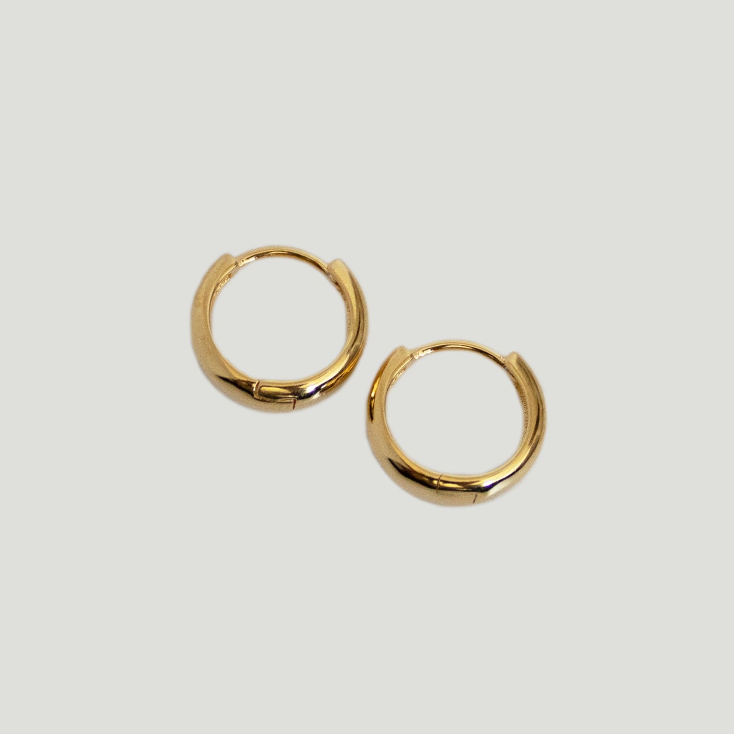 Small Dome Gold Huggie Hoop Earrings - Gemzis