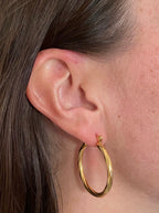 Twisted Gold Hoops