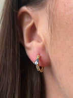 Cerise Huggie Hoop Earrings