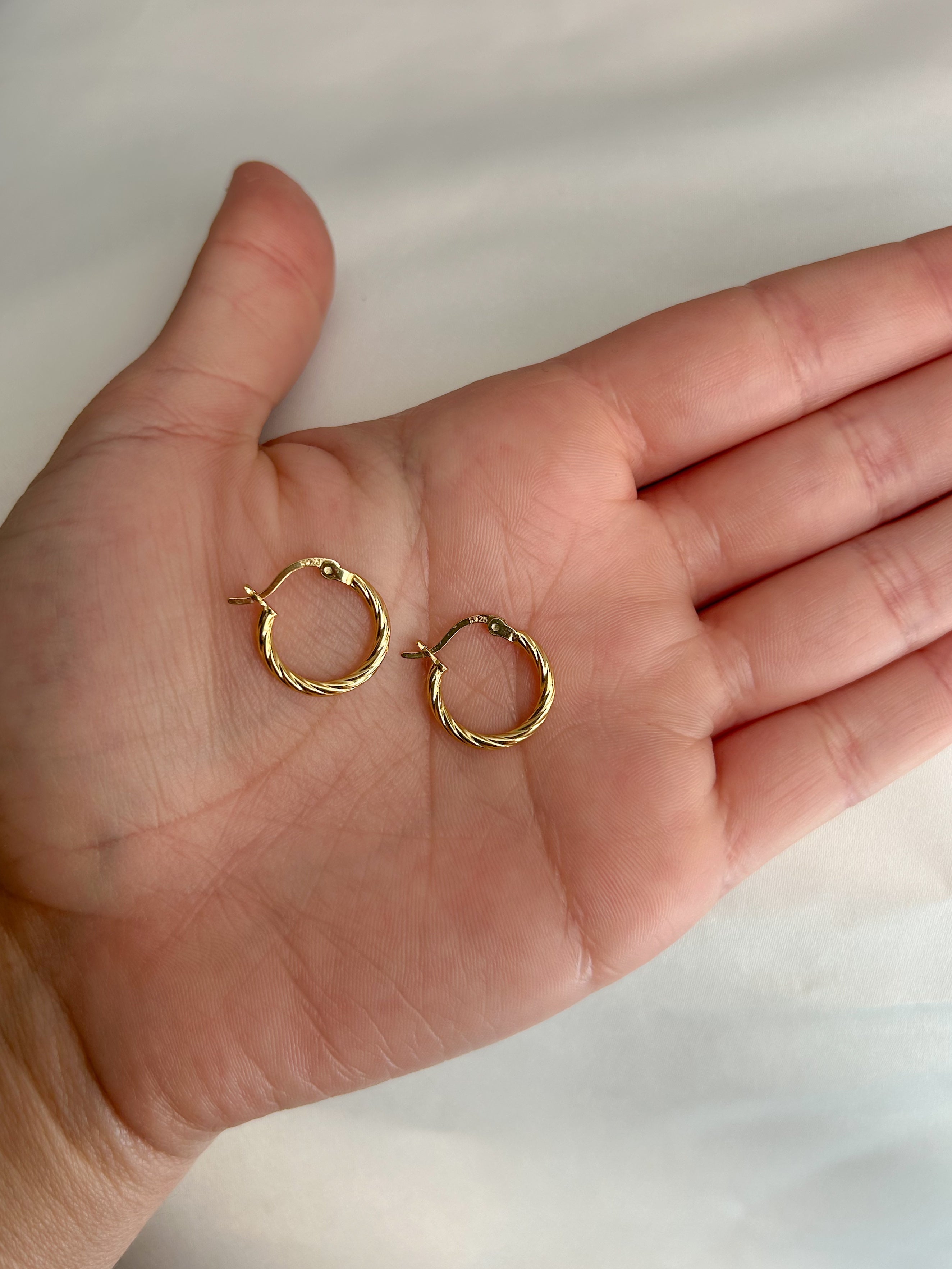 Corda Huggie Hoop Earrings