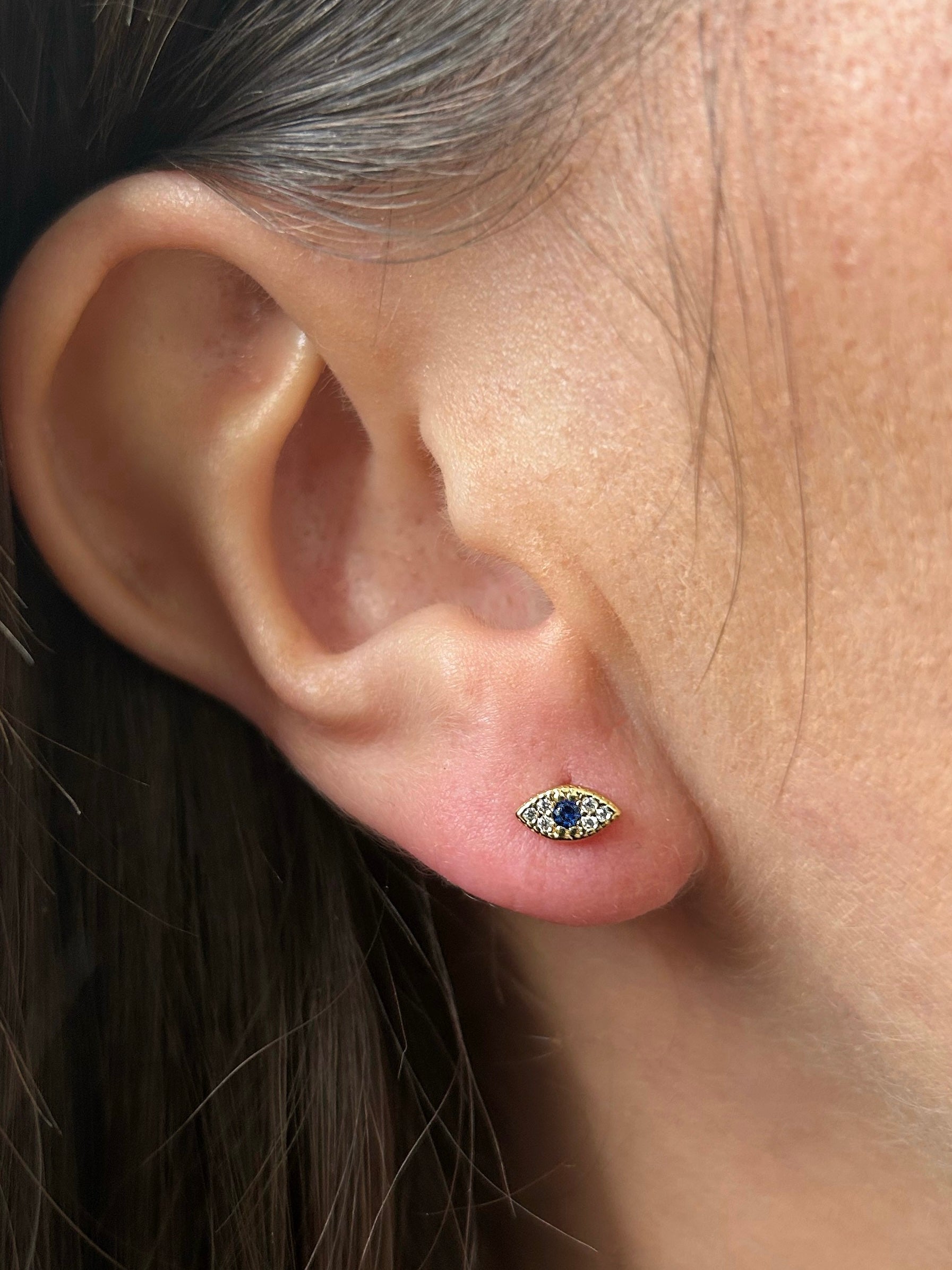 Evil Eye Stud Earrings