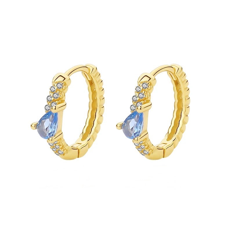 Cerise Huggie Hoop Earrings