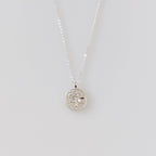 925 Sterling Silver Necklace Flower Charm Pendant - Gemzis