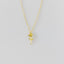 18kt gold plated 925 sterling silver flower charm pendant necklace