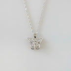 Butterfly Fashion Costume Jewelry Silver Plated Necklace