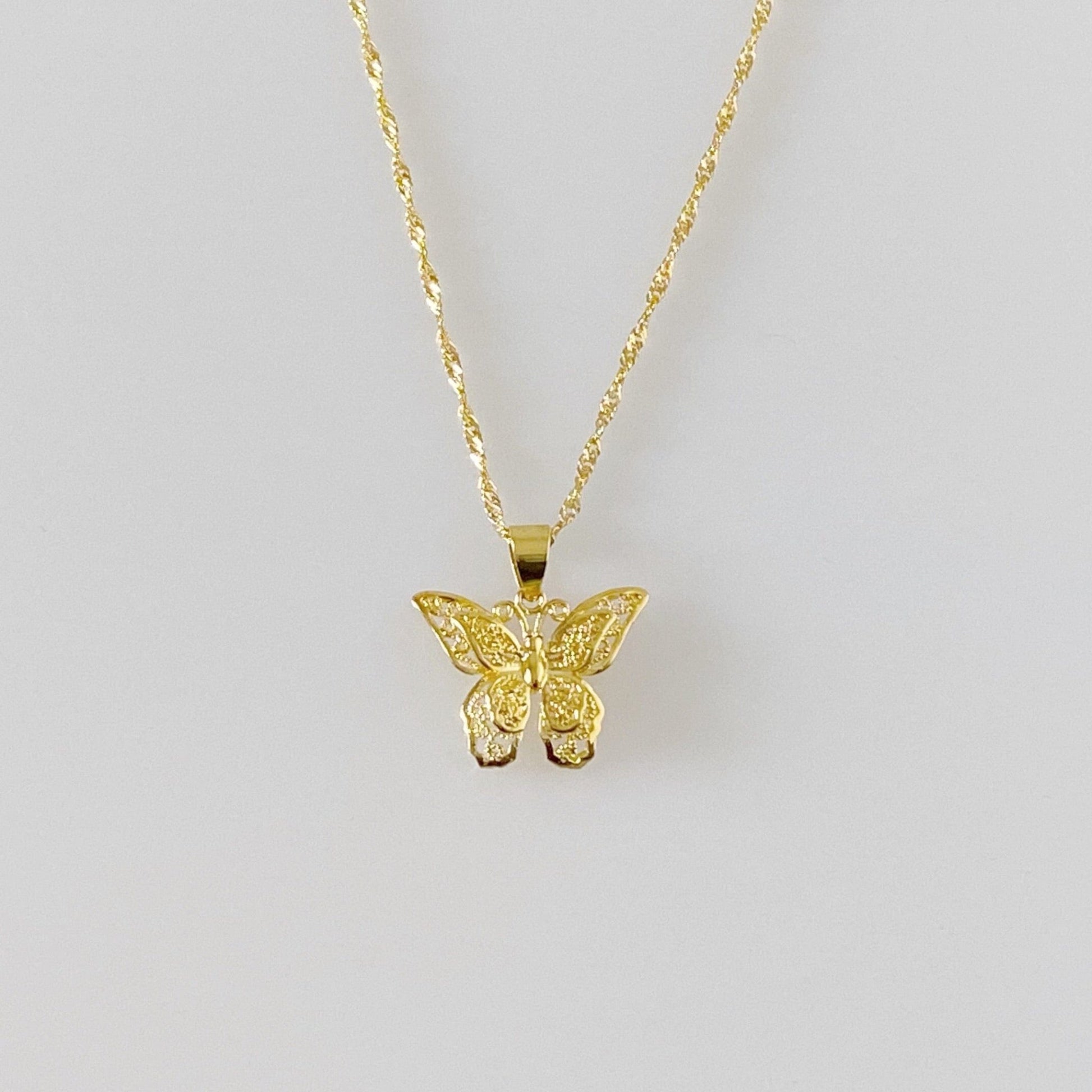 Butterfly Gold Plated 18kt Necklace
