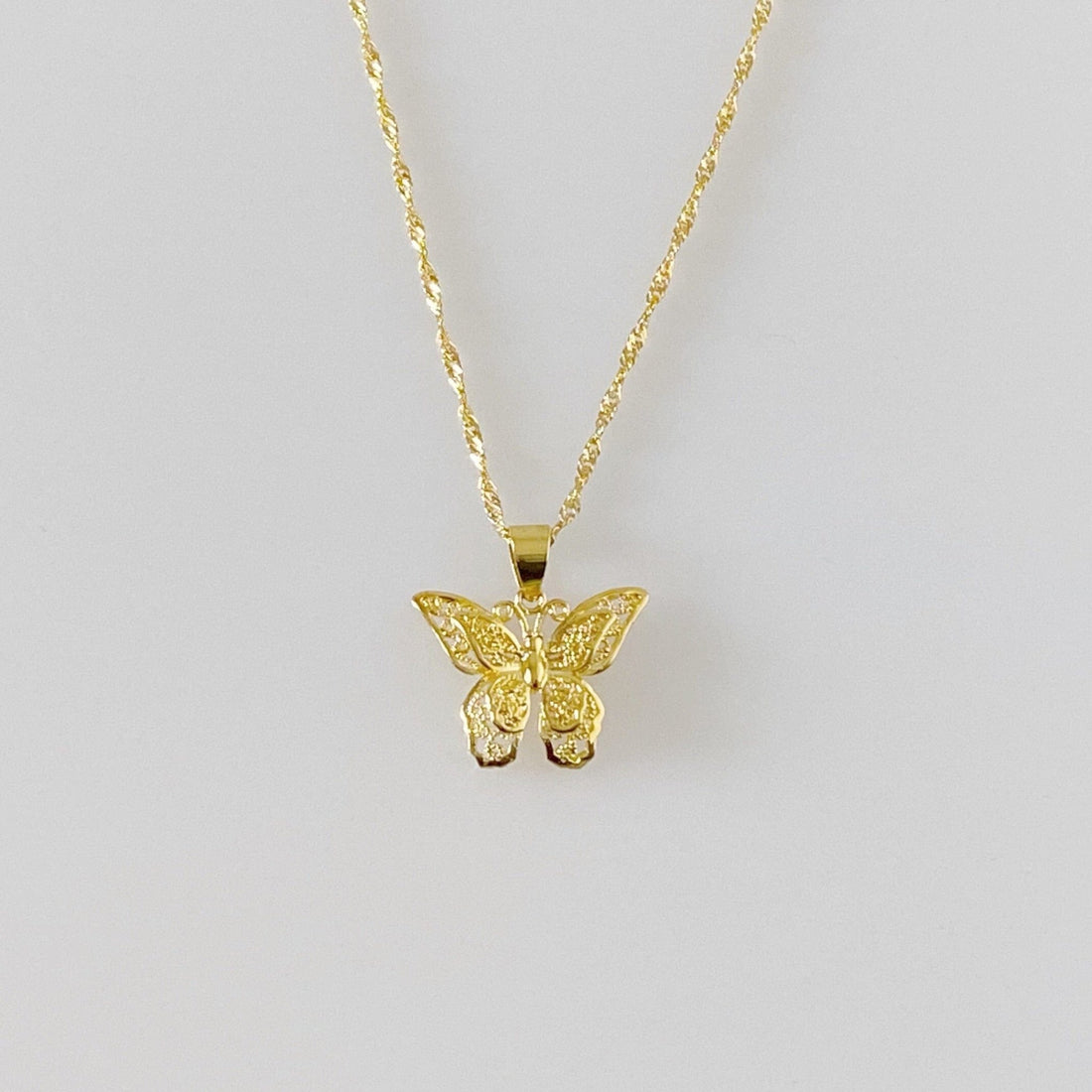 Butterfly Double Necklace – Gemzis