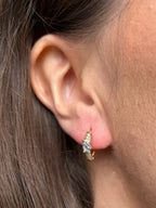 Cerise Huggie Hoop Earrings - Gemzis Earrings