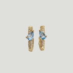 Cerise Huggie Hoop Earrings - Gemzis