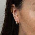 Cerise Huggie Hoop Earrings - Gemzis