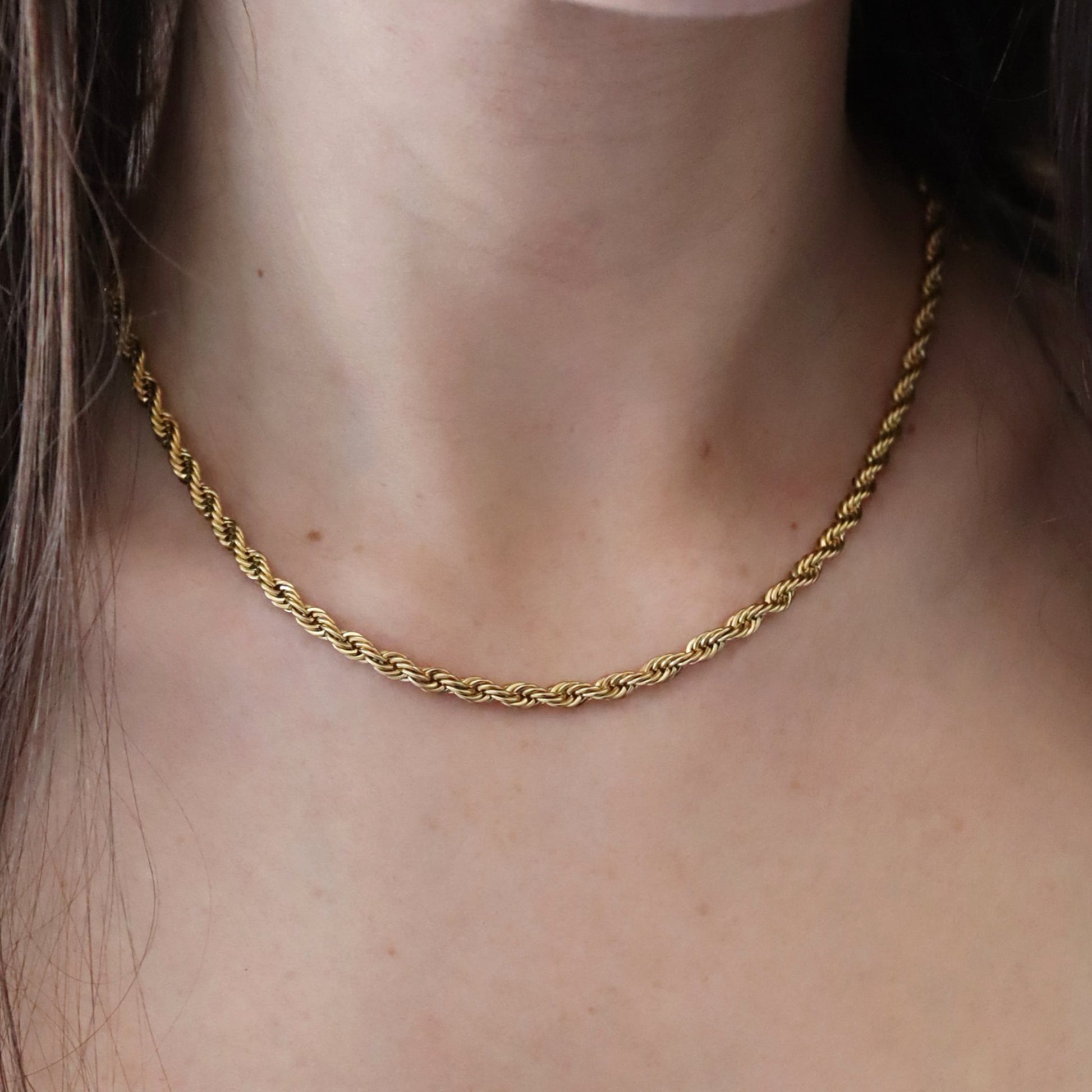 Chunky Rope Chain Necklace - Gemzis
