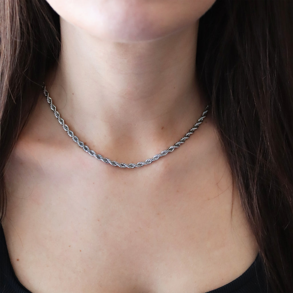 Chunky Rope Chain Necklace - Gemzis