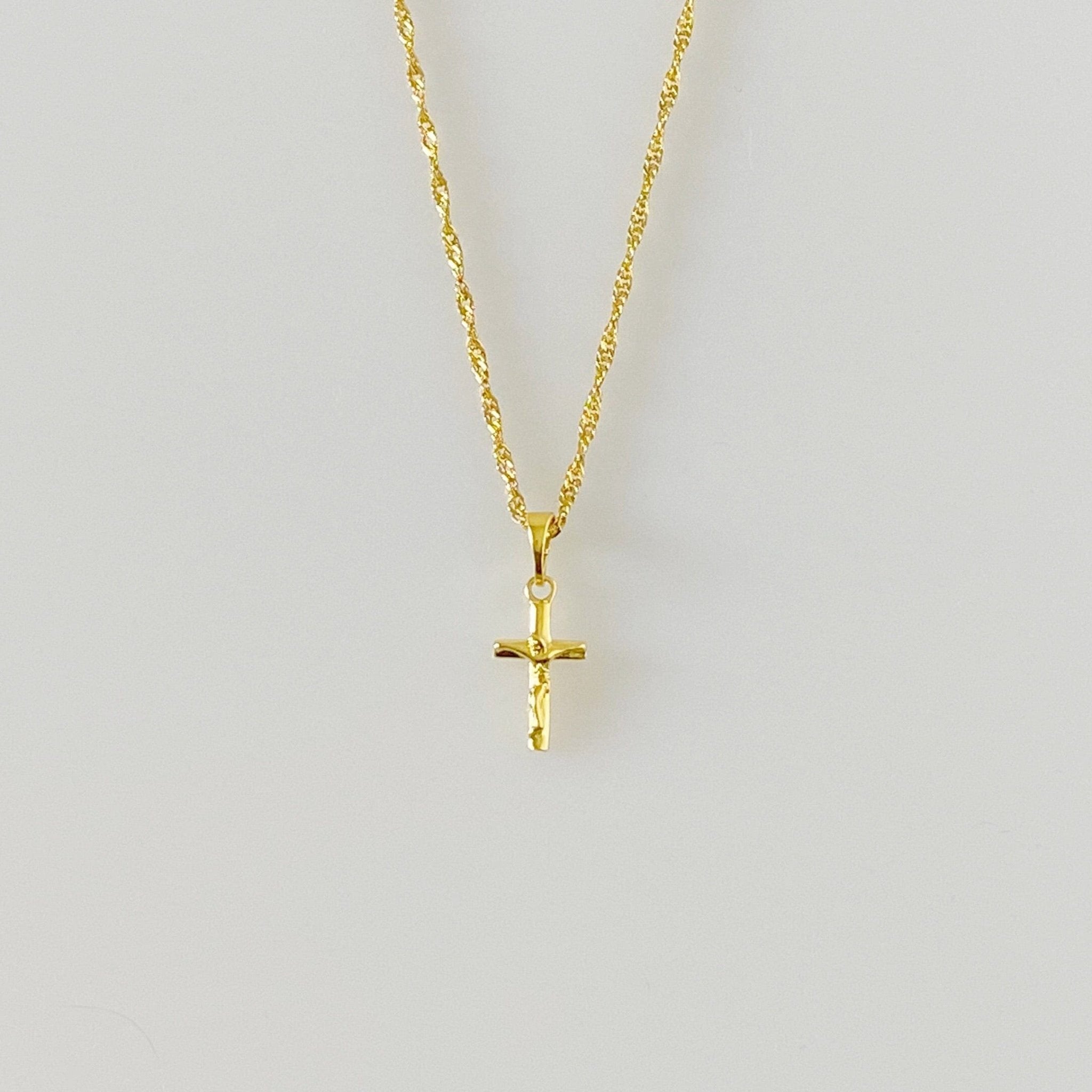 Dainty Cross Necklace Secondary image