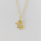 Diamanté Dragon Necklace - Gemzis