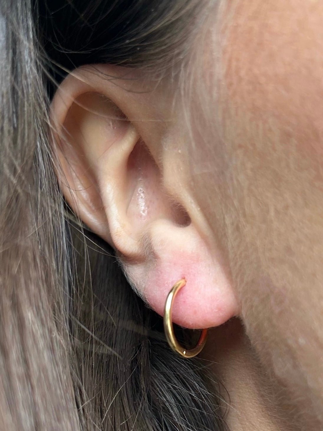 Essentials Small Gold Huggie Hoop Earrings - Gemzis Earrings