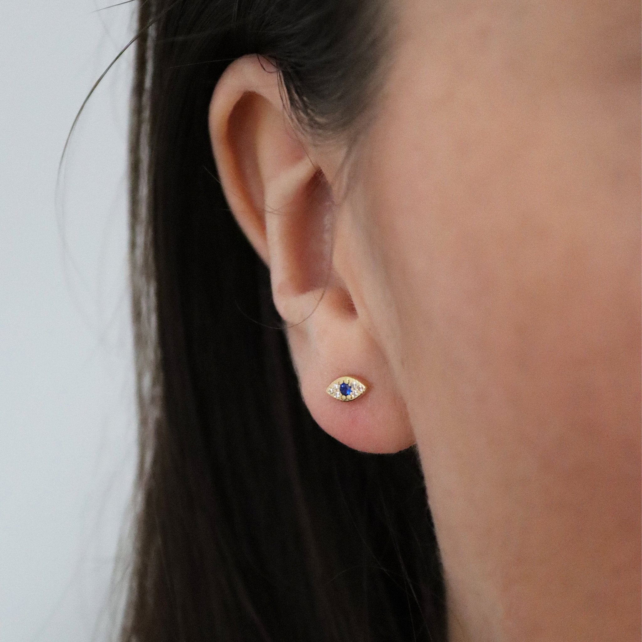 Evil Eye Stud Earrings - Gemzis