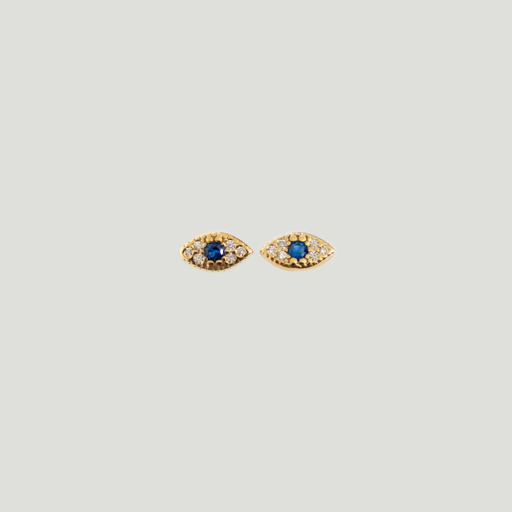 Evil Eye Stud Earrings - Gemzis