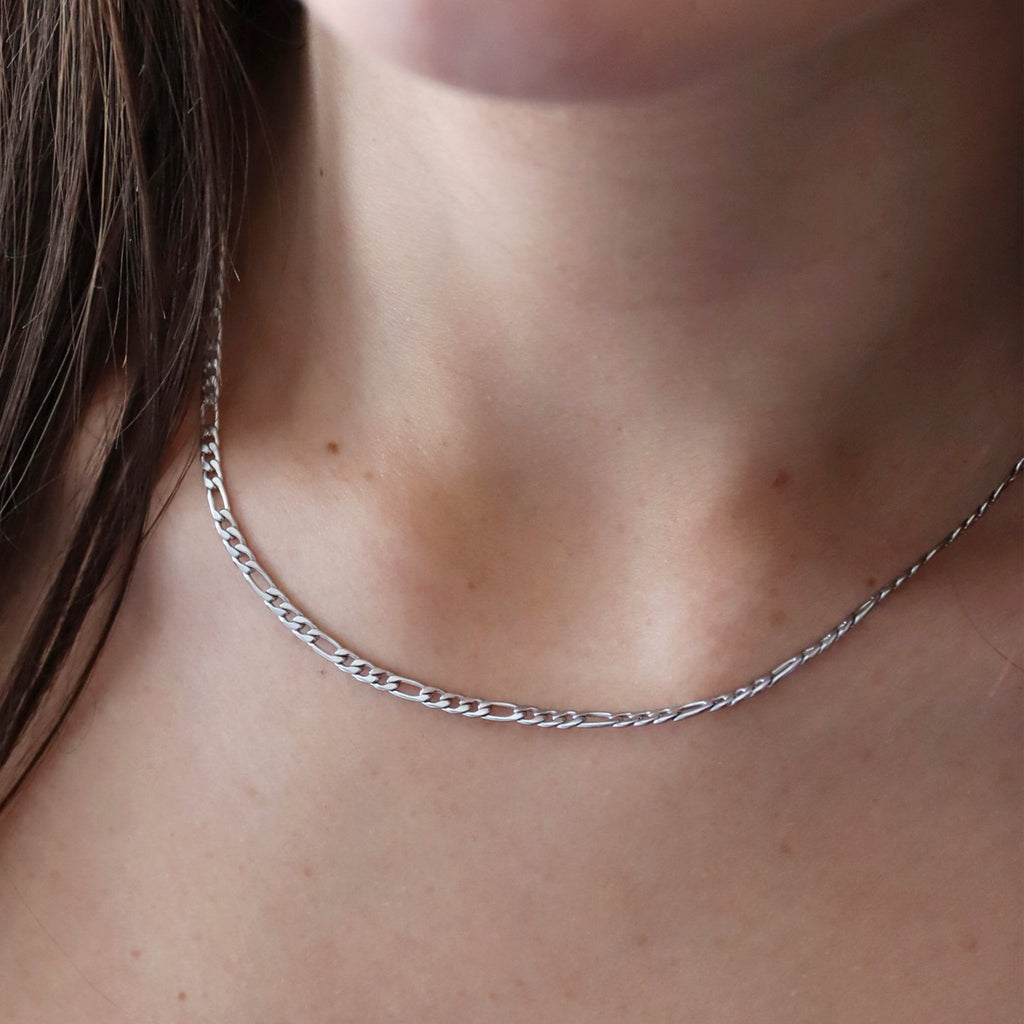 Figaro Chain 3MM Necklace - Gemzis