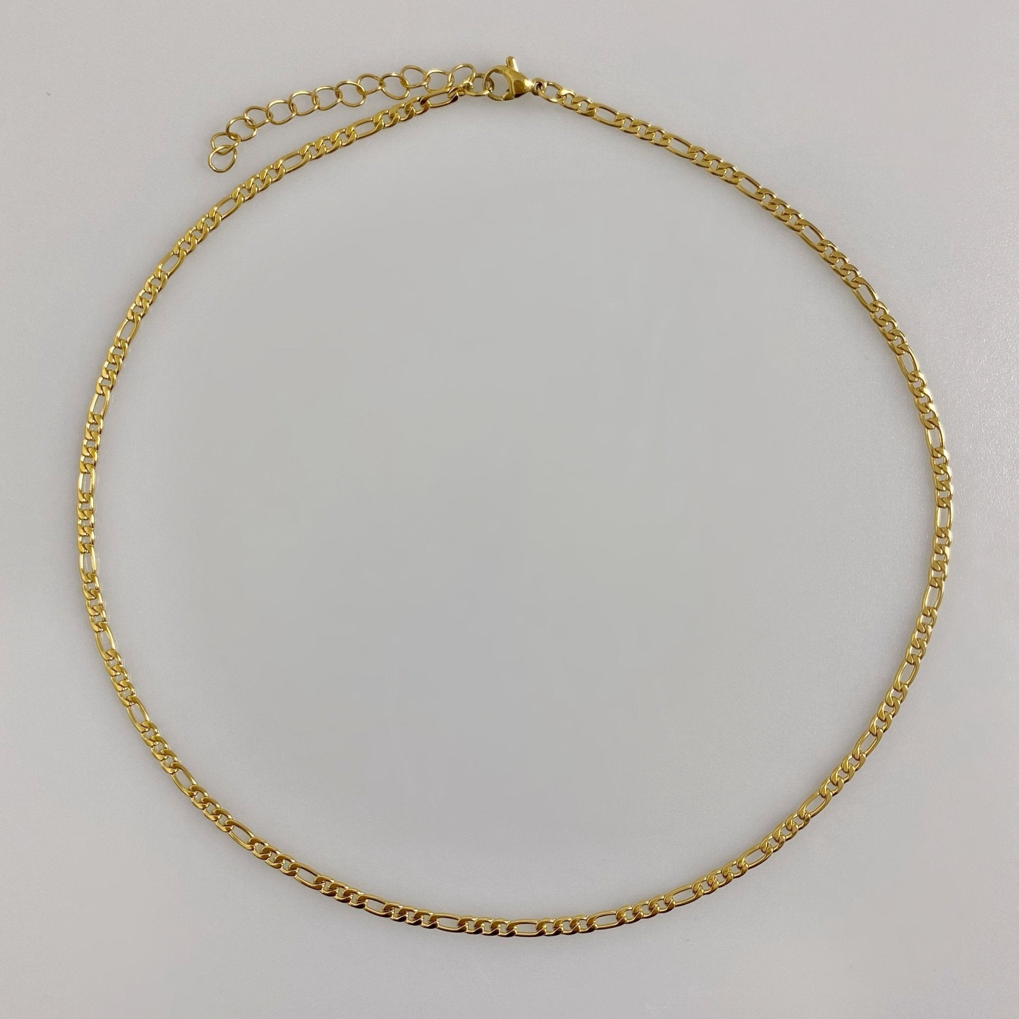 Figaro Chain 3MM Necklace - Gemzis