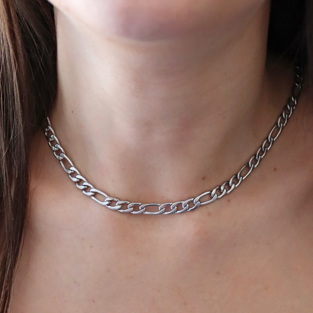 Figaro Chain 6MM Necklace - Gemzis