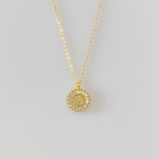 Frosted Custom Initial Necklace - Gemzis