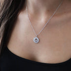 Frosted Custom Initial Necklace - Gemzis