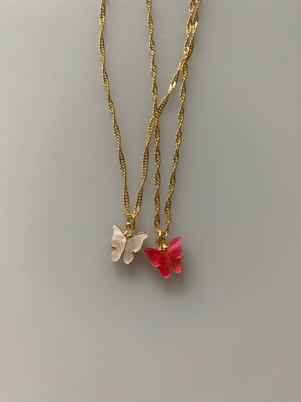 BUTTERFLY WAVE NECKLACE - Gemzis