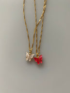 BUTTERFLY WAVE NECKLACE - Gemzis