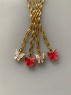 BUTTERFLY WAVE NECKLACE - Gemzis