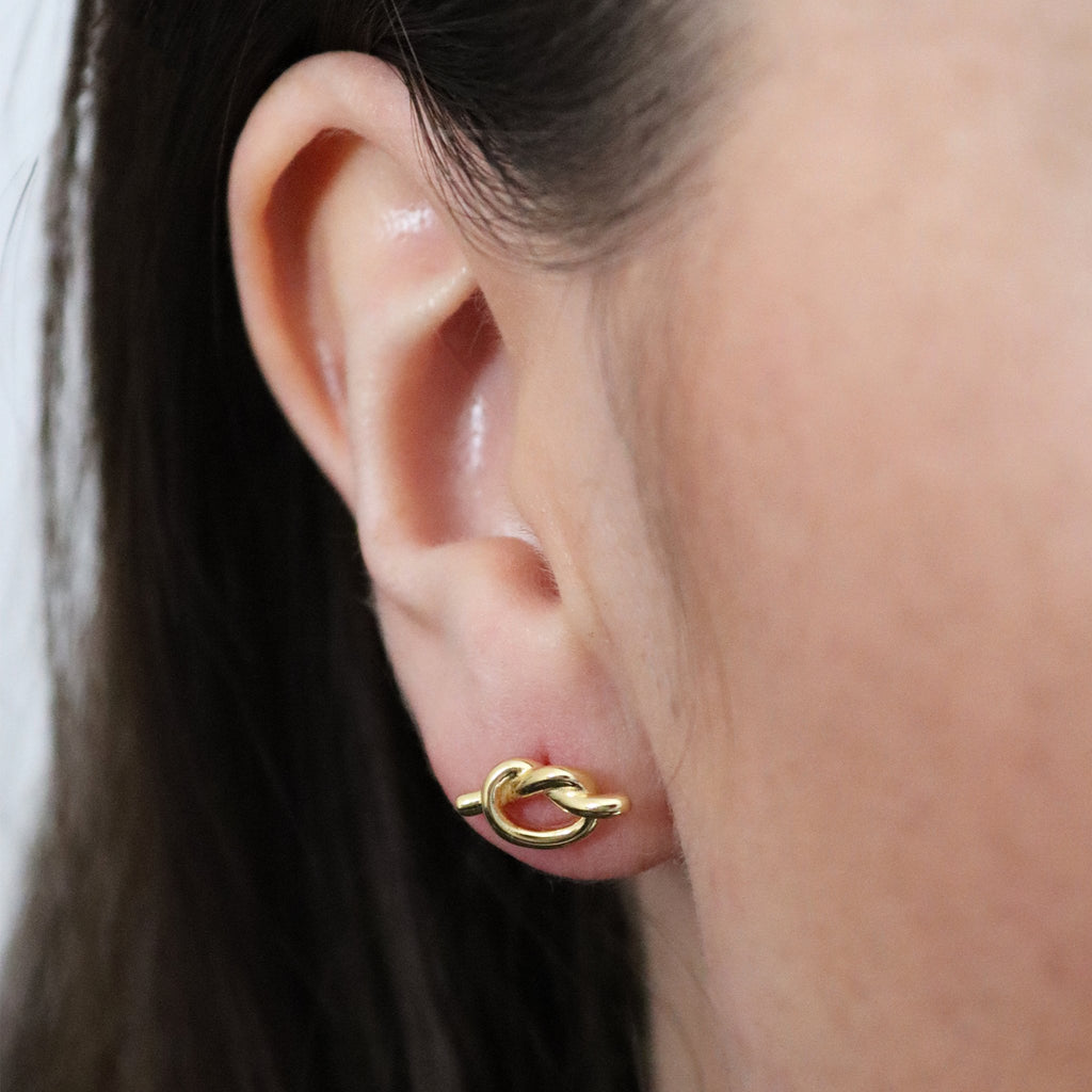 Knot Stud Earrings - Gemzis