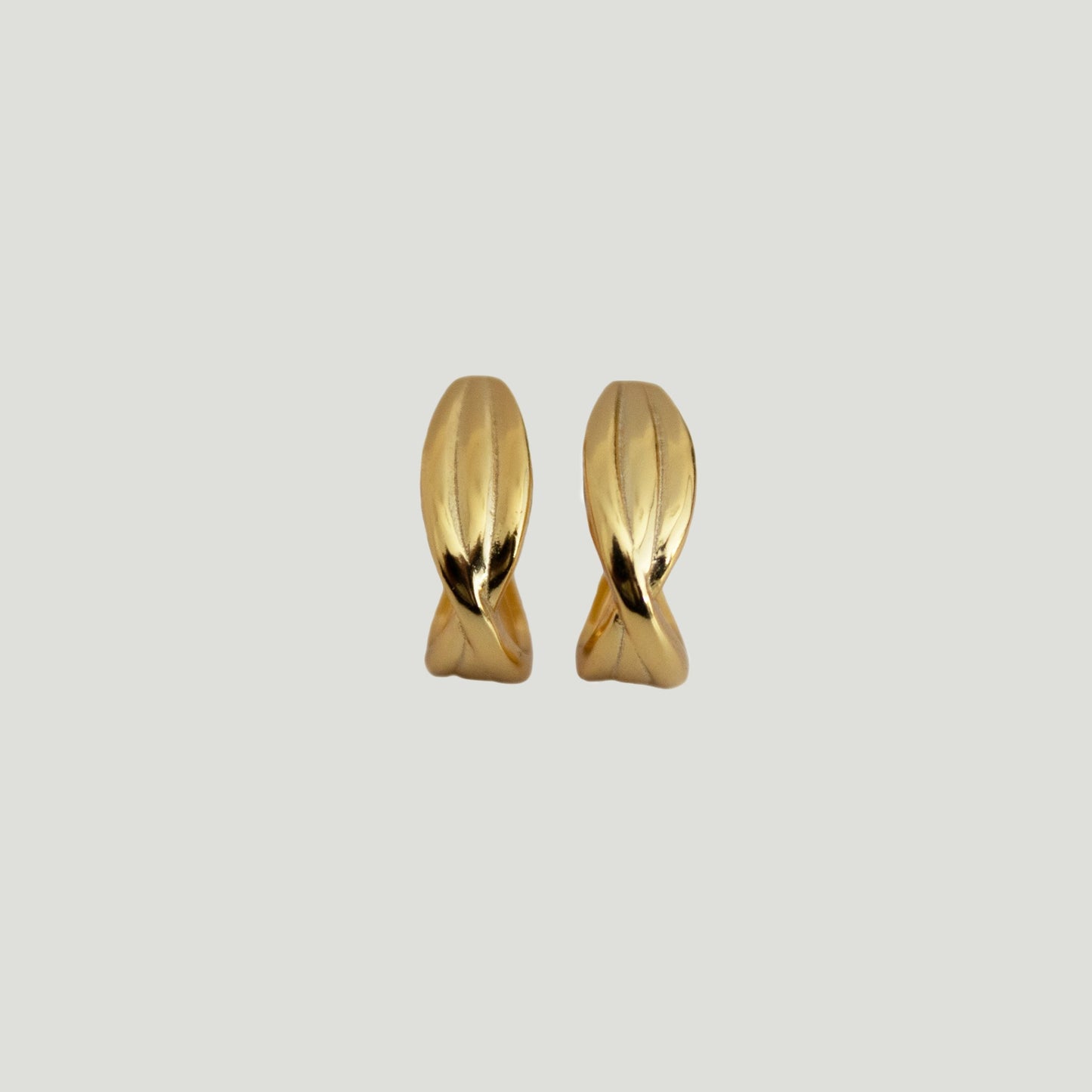 Mulan Twist Gold Earrings - Gemzis