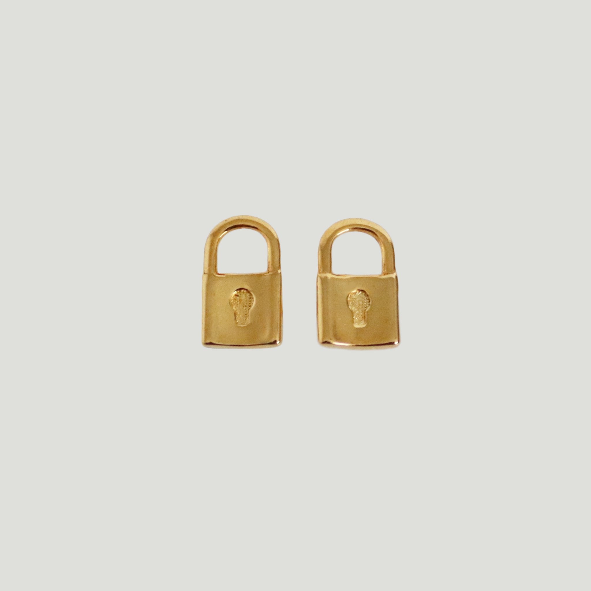 Padlock Stud Earrings Secondary image