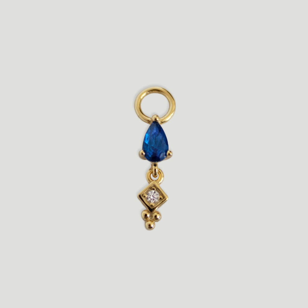 Penelope Gemstone Drop Ear Charm - Gemzis