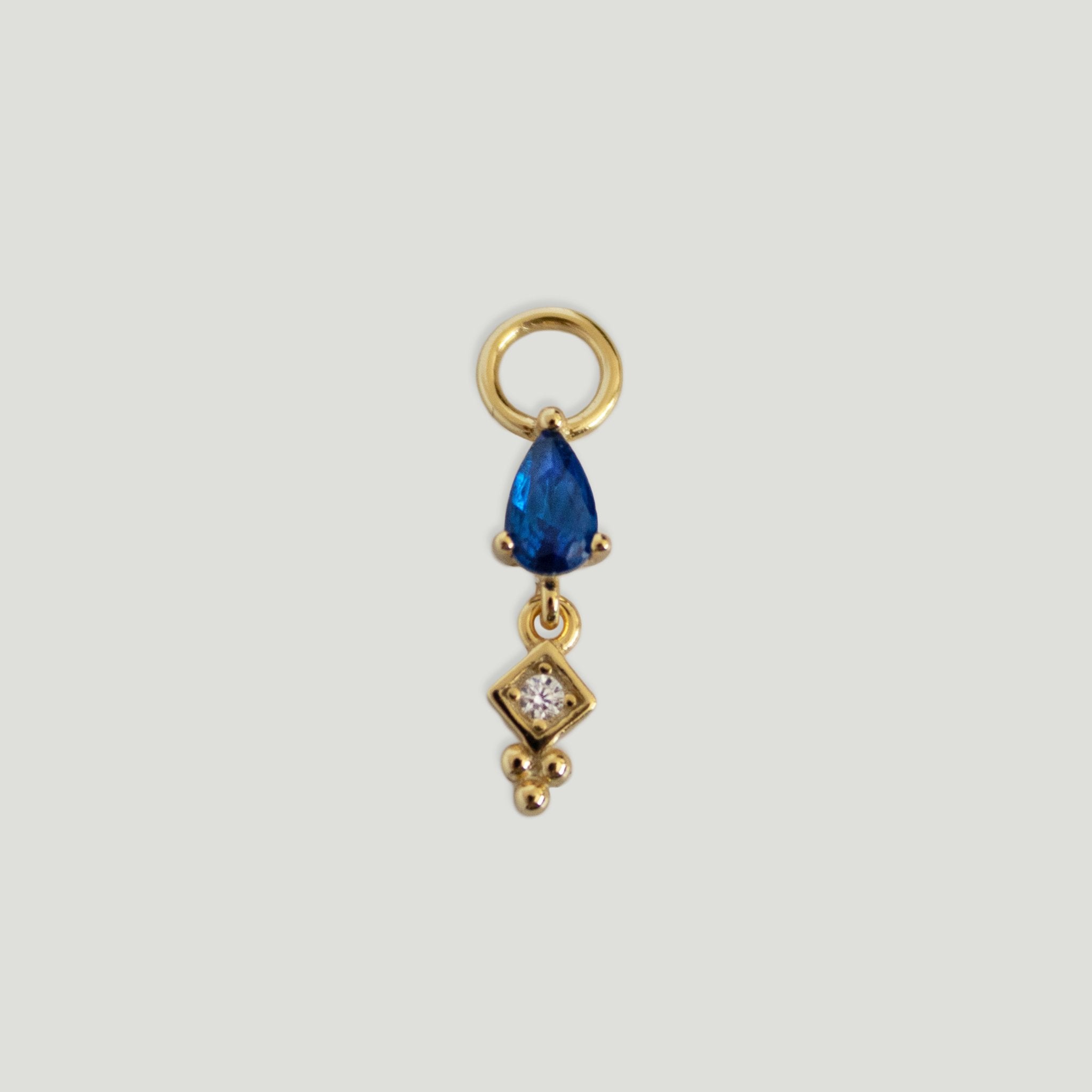 Penelope Gemstone Drop Ear Charm - Gemzis