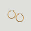 Twisted Gold Hoops - Gemzis